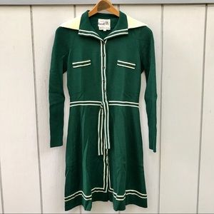 Vintage 70s RARE Roncelli Knit Sweater Dress